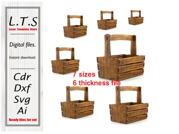 Download Laser Cut Basket File: 7 Sizes. - Premium Resources