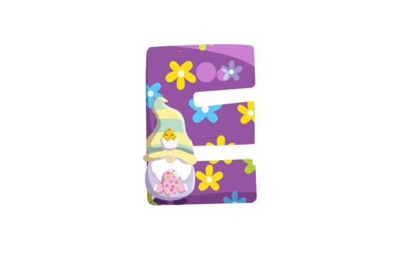 Download Easter Egg Gnome Alphabet E Illustration - Easter egg gnome Collection