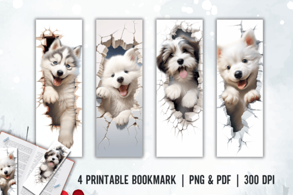 Download Funny Dog Bookmark Printable Sublimation - Printable sublimation Collection