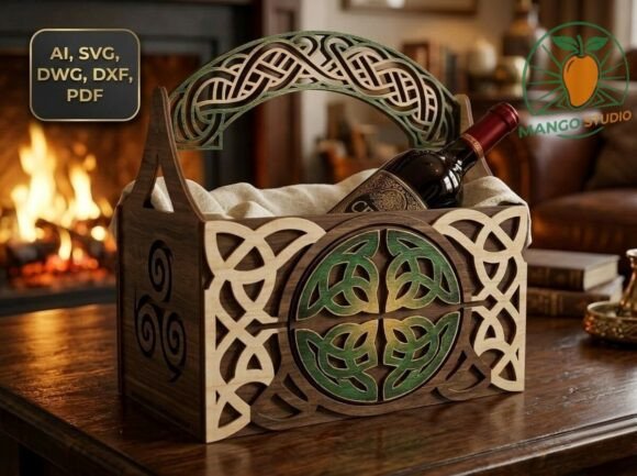 Download Celtic Knot Luxury Gift Basket SVG - Premium Resources