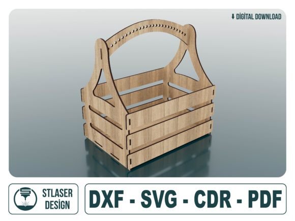 Download Laser Cut Wooden Basket - Premium Bundle