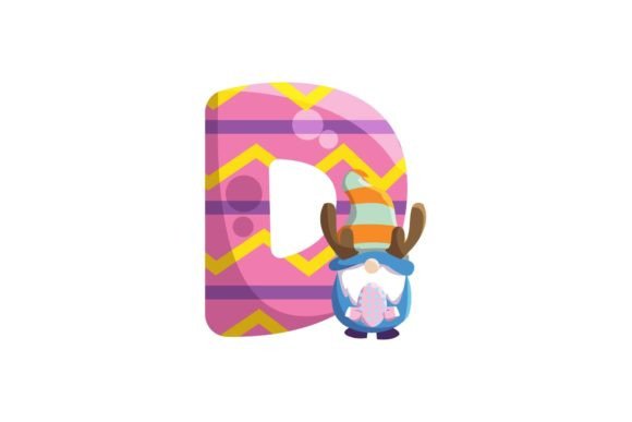 Download Easter Egg Gnome Alphabet D Illustration - Easter egg gnome Collection