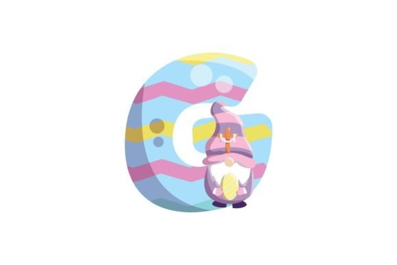 Download Easter Egg Gnome Alphabet G Illustration - Easter egg gnome Collection