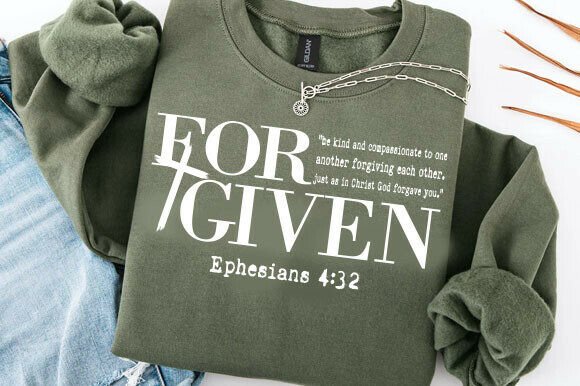 Download Forgiven Ephesians 4:32 Christian TShirt - Tshirt Collection