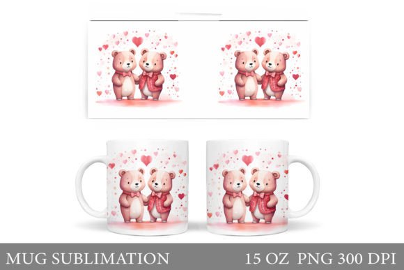 Download Cute Bears Mug. Valentine Mug Design - Mug design Collection