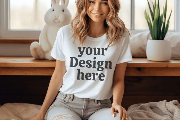 Download Easter Tshirt Mockup Bella Canvas Mockup - Tshirt Collection