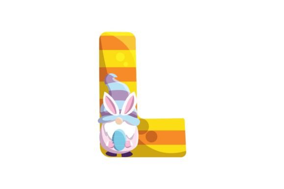 Download Easter Egg Gnome Alphabet L Illustration - Easter egg gnome Collection