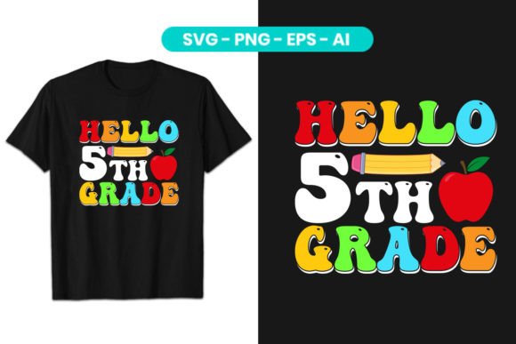Download Hello 5th Grade Printable Sublimation - Printable sublimation Collection