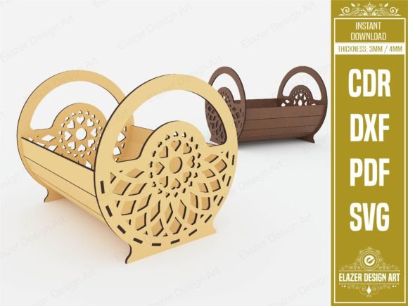 Download Laser Cut Decorative Basket Svg Files - Premium Resources