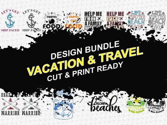 Download Vacation Travel 23 Designs Tshirt Bundle - Tshirt Collection
