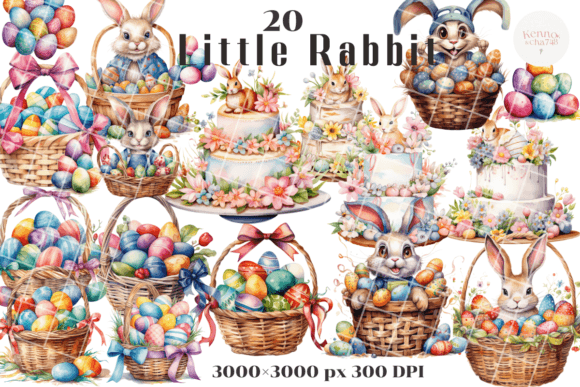 Download Easter Bunny Clipart, Easter Eggs Basket - Basket Collection