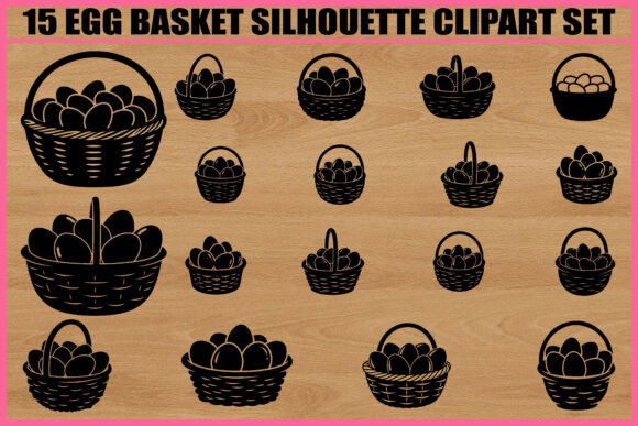 Download 15 Egg Basket Silhouette - Basket Collection
