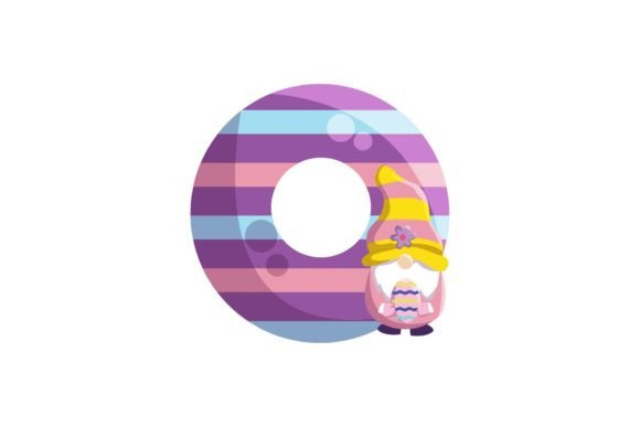 Download Easter Egg Gnome Alphabet O Illustration - Easter egg gnome Collection
