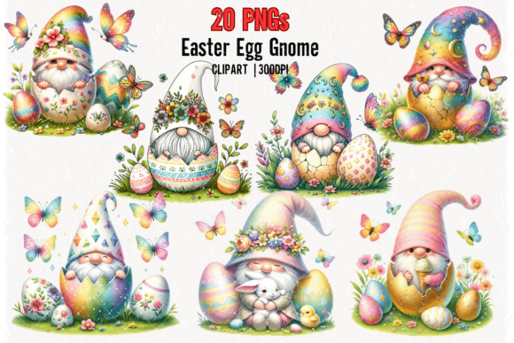 Download Easter Egg Gnome Clipart | Easter Bundle - Easter egg gnome Collection