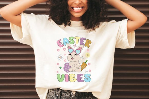 Download Retro Easter Day Tshirt Easter Vibes - Tshirt Collection
